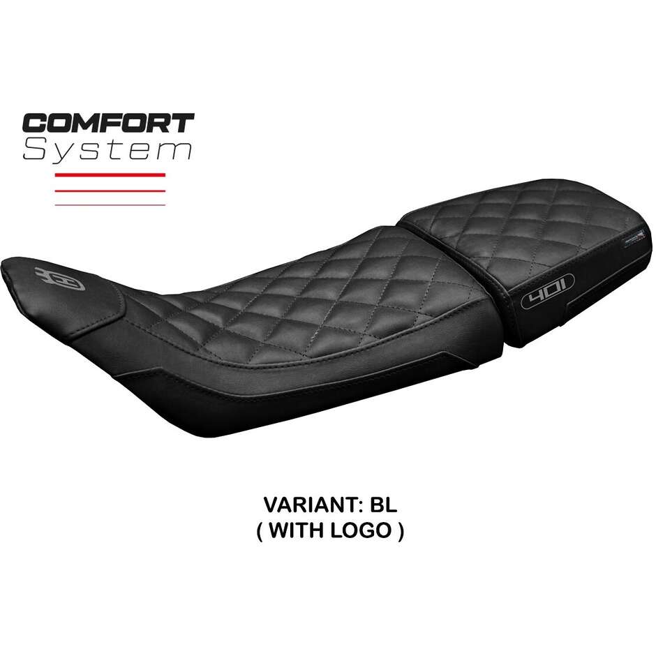 TPZ Italia Sitzbezug speziell für Husqvarna Svartpilen 401 2018–2023 Modell Solna Vintage Comfort System