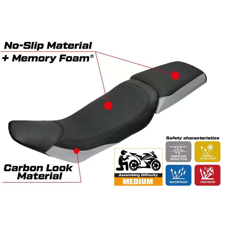 TPZ Italia Sitzbezug speziell für Husqvarna Vitpillen 701 2018-2020 Modell Nacka Comfort System