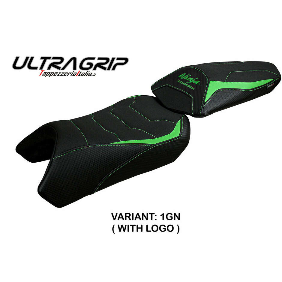 TPZ Italia Sitzbezug speziell für Kawasaki Ninja 1000 / 1000 SX (Modelljahre 2020–2024) Arusha Ultragrip