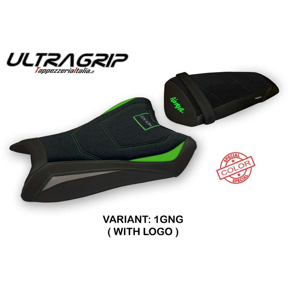 TPZ Italia Sitzbezug speziell für Kawasaki Ninja ZX 10 R (Modelljahre 2011–2015), Farbe: Rasht Special Color Ultragrip