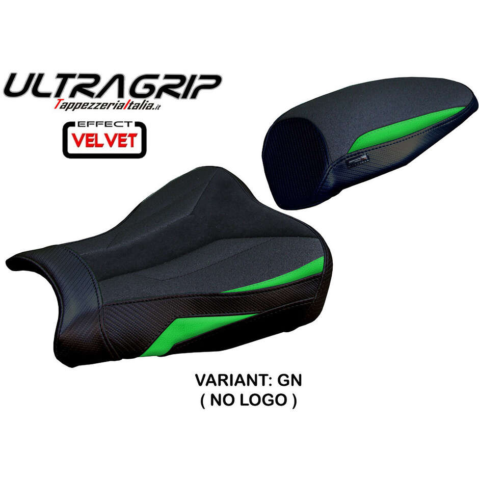 TPZ Italia Sitzbezug speziell für Kawasaki Ninja ZX 25 R (Modelljahre 2020–2025), Hermes Ultragrip Velvet