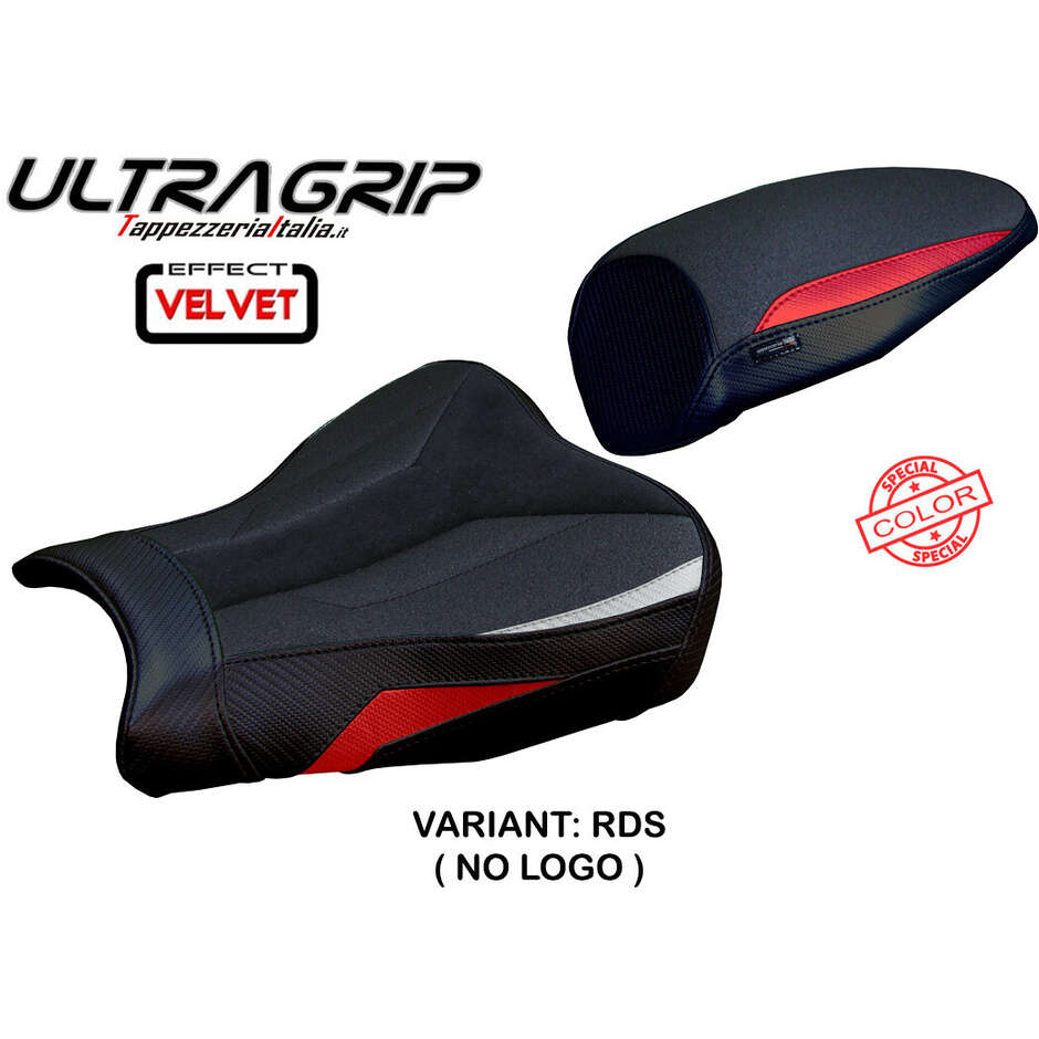 TPZ Italia Sitzbezug speziell für Kawasaki Ninja ZX 25 R (Modelljahre 2020–2025), Hermes Ultragrip Velvet