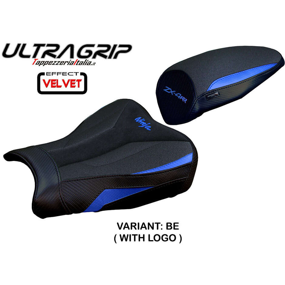TPZ Italia Sitzbezug speziell für Kawasaki Ninja ZX 4 RR (Modelljahre 2023–2025), Muzy Ultragrip Velvet