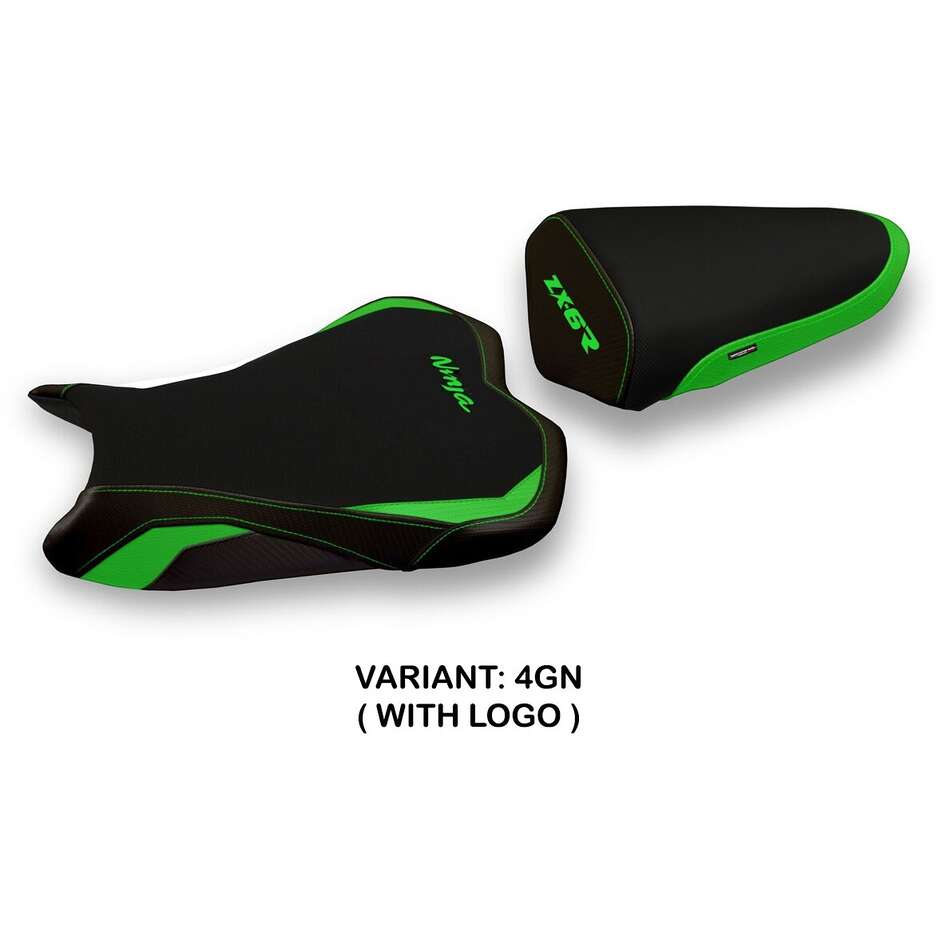 TPZ Italia Sitzbezug speziell für Kawasaki Ninja ZX 6 R 2009 - 2012 Modell Medan 1