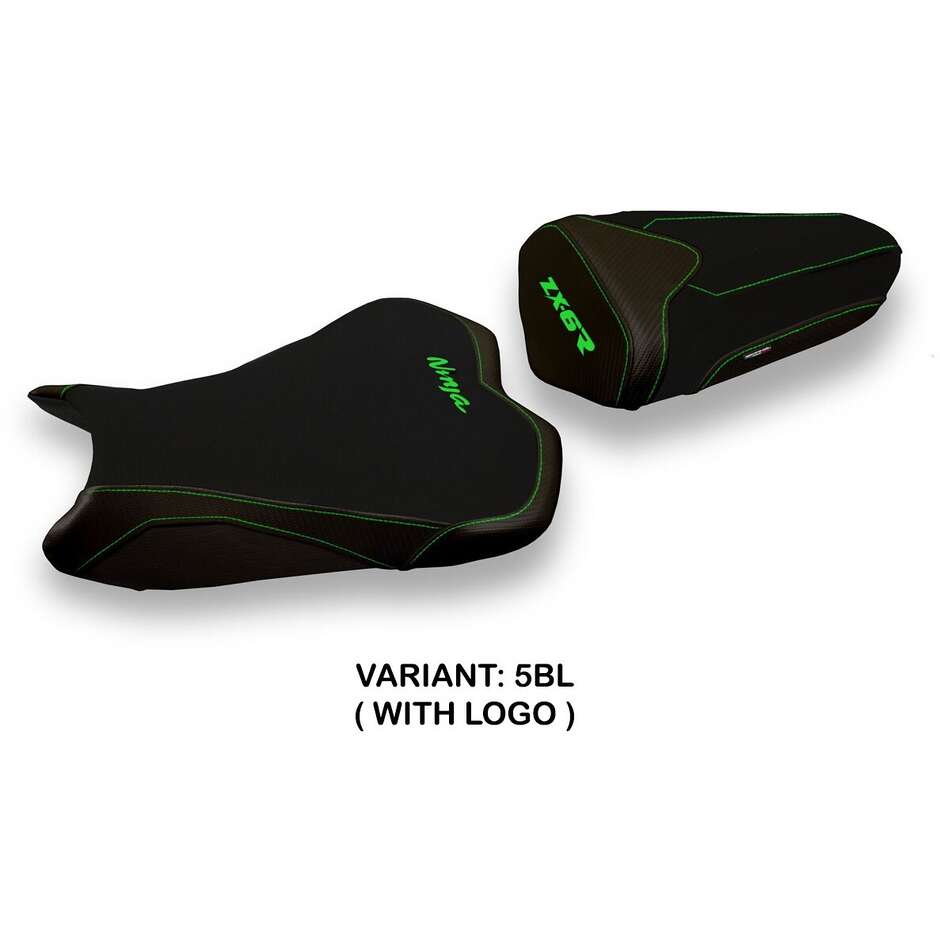 TPZ Italia Sitzbezug speziell für Kawasaki Ninja ZX 6 R 2009 - 2012 Modell Sandy 2