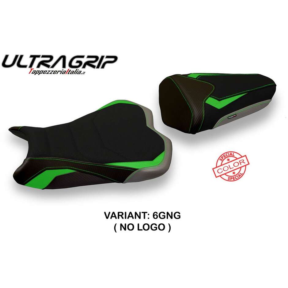 TPZ Italia Sitzbezug speziell für Kawasaki Ninja ZX 6 R (Modelljahre 2013–2018), Pune-Sonderfarbe Ultragrip