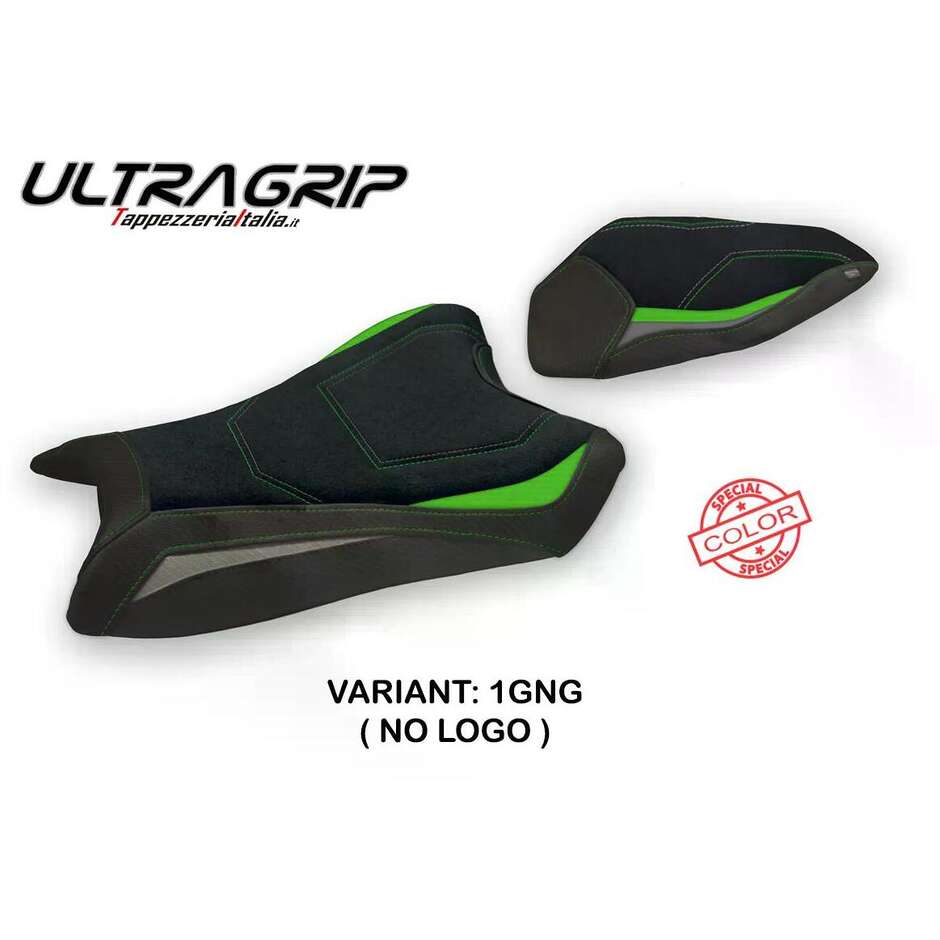 TPZ Italia Sitzbezug speziell für Kawasaki Ninja ZX 6 R (Modelljahre 2019–2025), Sonderfarbe Tomar, Ultragrip