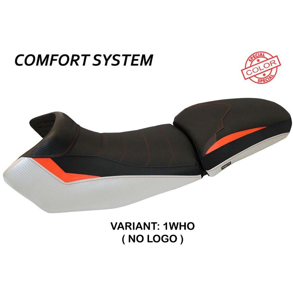 TPZ Italia Sitzbezug speziell für KTM 1290 Super Adventure S - T (Modelljahre 2015–2020), Eden Special Color Comfort System