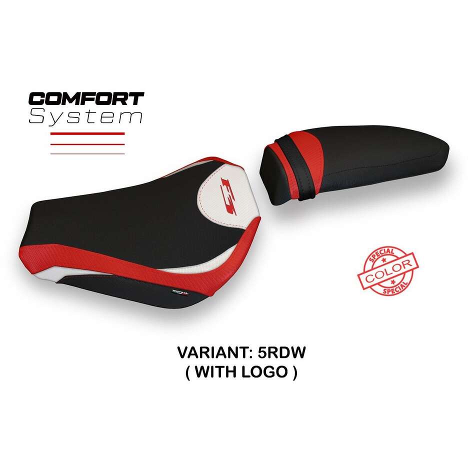 TPZ Italia Sitzbezug speziell für MV Agusta F3 2012-2025 Zara Modell, Sonderfarbe, Komfortsystem