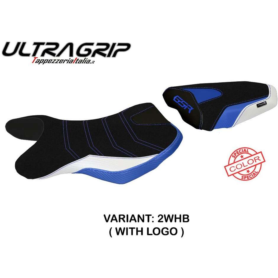 TPZ Italia Sitzbezug speziell für Suzuki GSR 750 (Modelljahre 2010–2017), Sonderfarbe Siena, Ultragrip