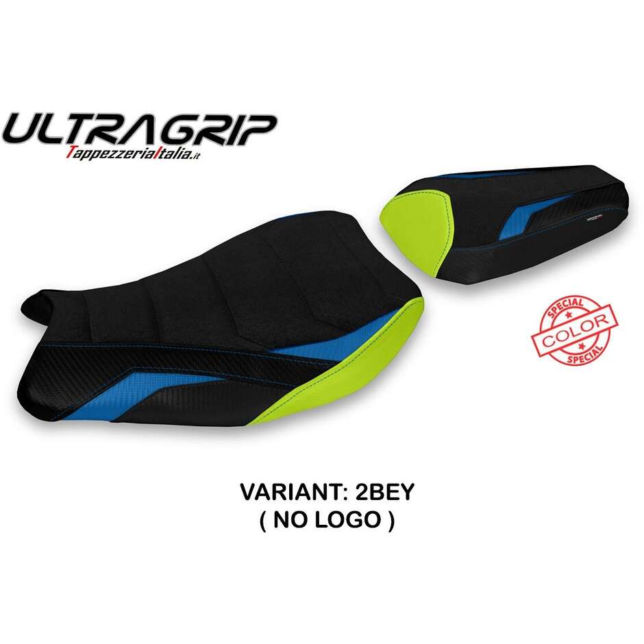 TPZ Italia Sitzbezug speziell für Suzuki GSX R 1000 (Modelljahre 2017–2023), Isili-Sonderfarbe Ultragrip