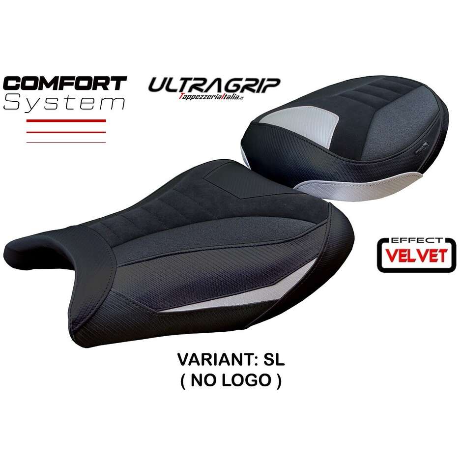 TPZ Italia Sitzbezug speziell für Suzuki GSX R 1300 Hayabusa (Modelljahre 2008–2020), gefertigt aus japanischem Samt mit Ultragrip-Komfortsystem