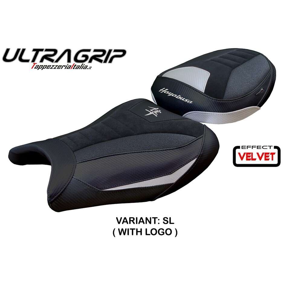 TPZ Italia Sitzbezug speziell für Suzuki GSX R 1300 Hayabusa (Modelljahre 2021–2025), Denia Velvet Ultragrip