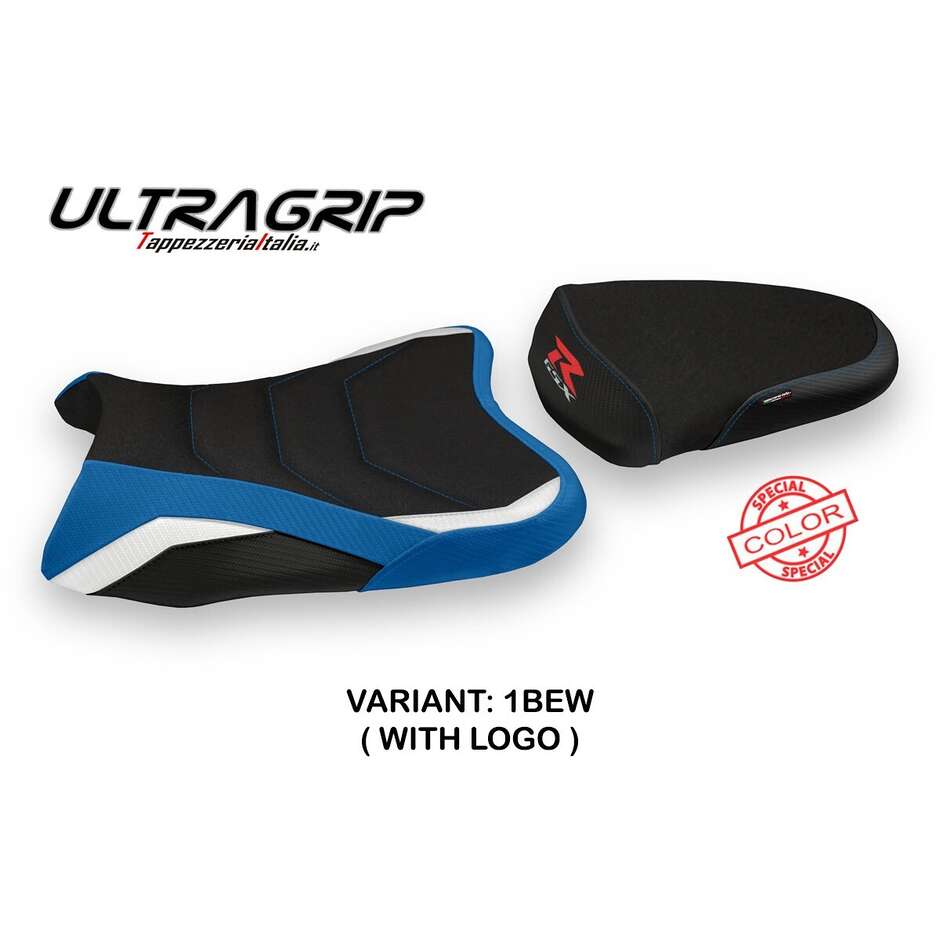 TPZ Italia Sitzbezug speziell für Suzuki GSX R 600 / 750 (Modelljahre 2006–2007), Thasos-Sonderfarbe, Ultragrip