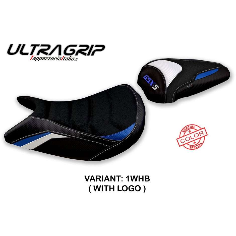 TPZ Italia Sitzbezug speziell für Suzuki GSX S 1000 (Modelljahre 2015–2020), Mavora Sonderfarbe, Ultragrip