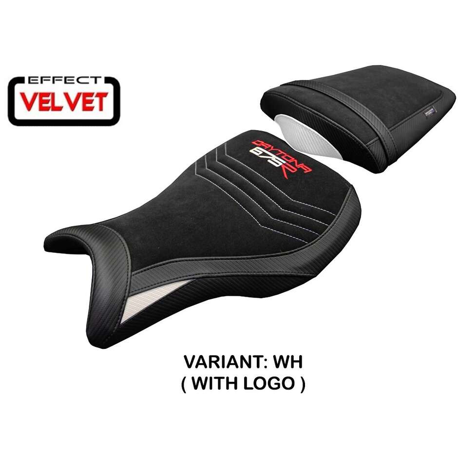 TPZ Italia Sitzbezug, speziell für Triumph Daytona 675R (Modelljahre 2006–2012), Farbe: Ripley Velvet