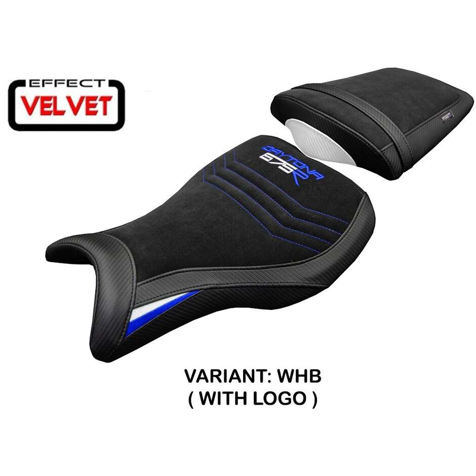 TPZ Italia Sitzbezug, speziell für Triumph Daytona 675R (Modelljahre 2006–2012), Farbe: Ripley Velvet