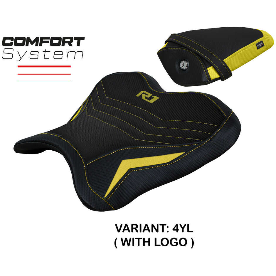 TPZ Italia Sitzbezug speziell für Yamaha R1 (Modelljahre 2015–2025) mit Kagran-Komfortsystem