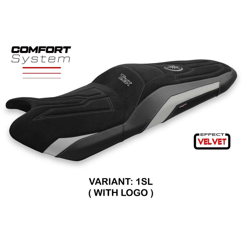 TPZ Italia Sitzbezug speziell für Yamaha T-Max 2017–2021, Modell Scrutari 2 Velvet Comfort System