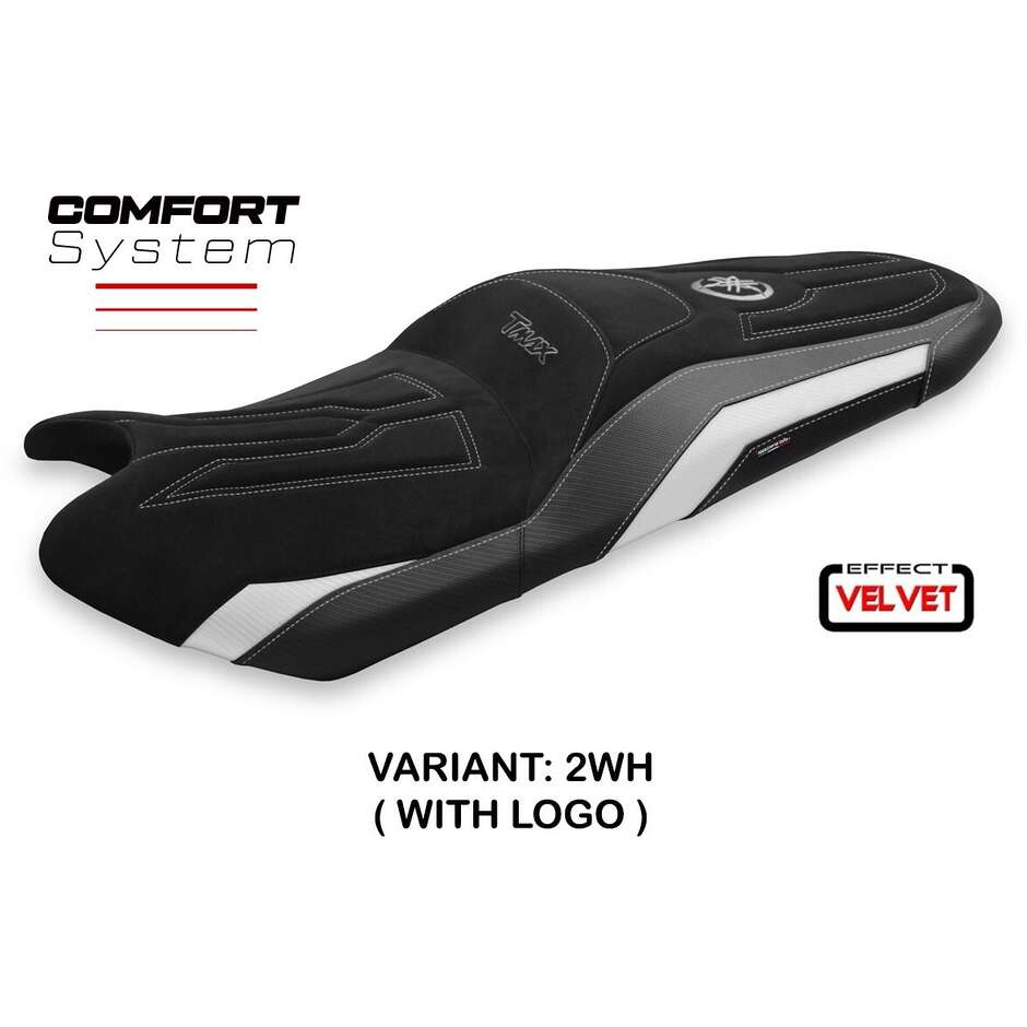 TPZ Italia Sitzbezug speziell für Yamaha T-Max 2017–2021, Modell Scrutari 2 Velvet Comfort System