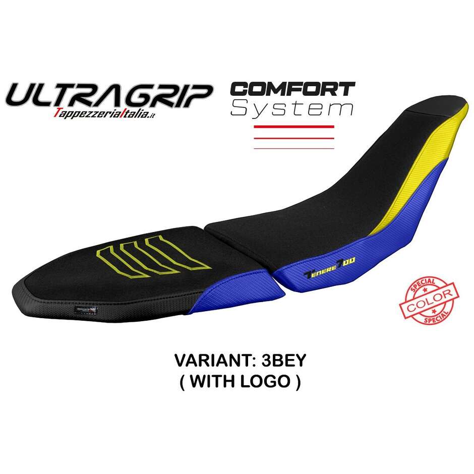 TPZ Italia Sitzbezug speziell für Yamaha Tenere 700 Raid 2022-2025 Akita Modell Ultragrip Komfortsystem