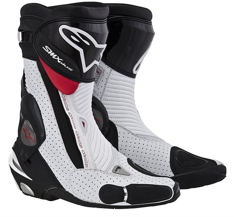 Track Motorcycle Racing Boots Alpinestars S-MX Plus Vented New Black ...