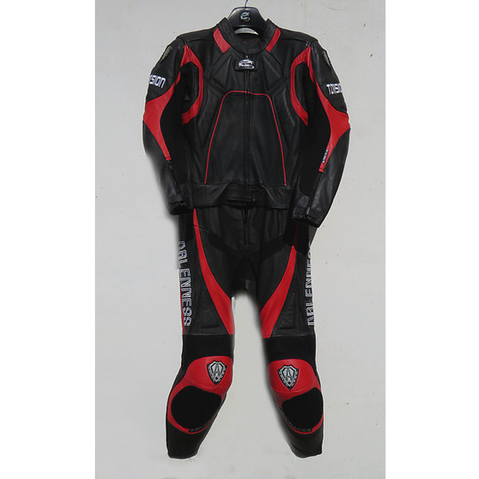 Tracksuit Women's Leather Motorcycle Arlen Ness Divisible LS2 3209 Red