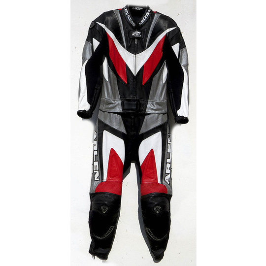 Tracksuit Women's Leather Motorcycle Arlen Ness Divisible LS2 Black Red