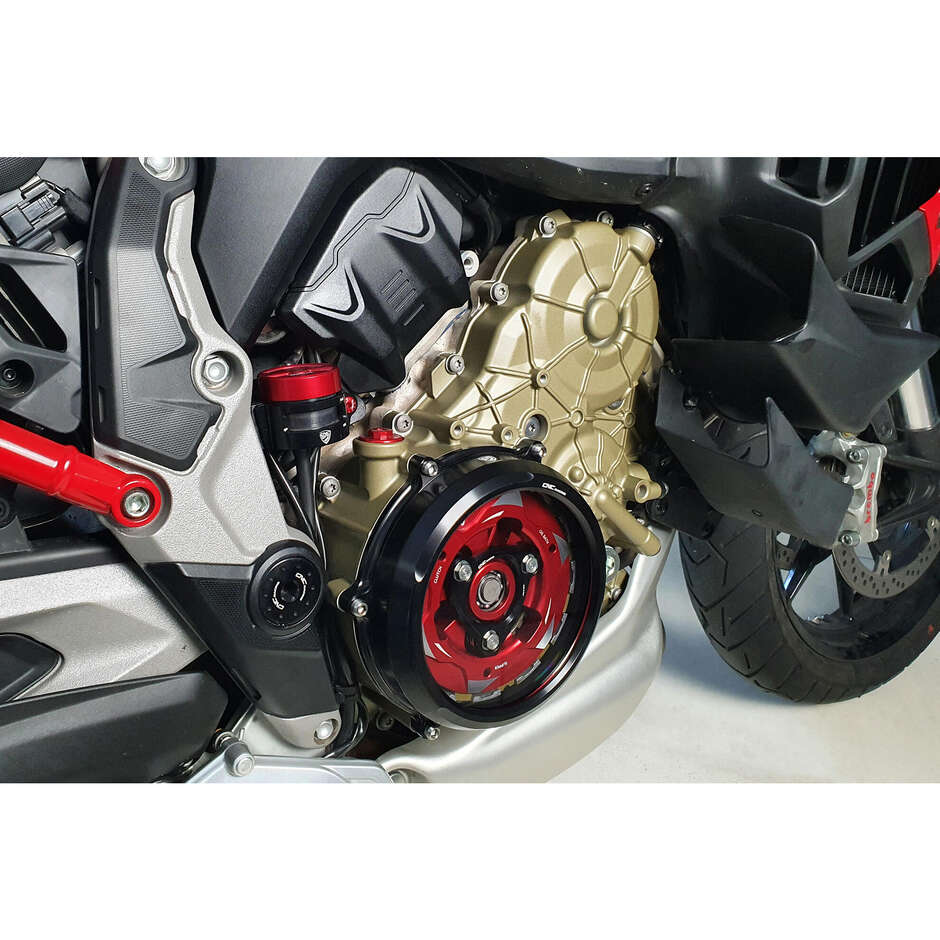 Transparent clutch cover CAB02 - Ducati Multistrada V4 - Diavel V4 conversion kit CNC Racing Natural