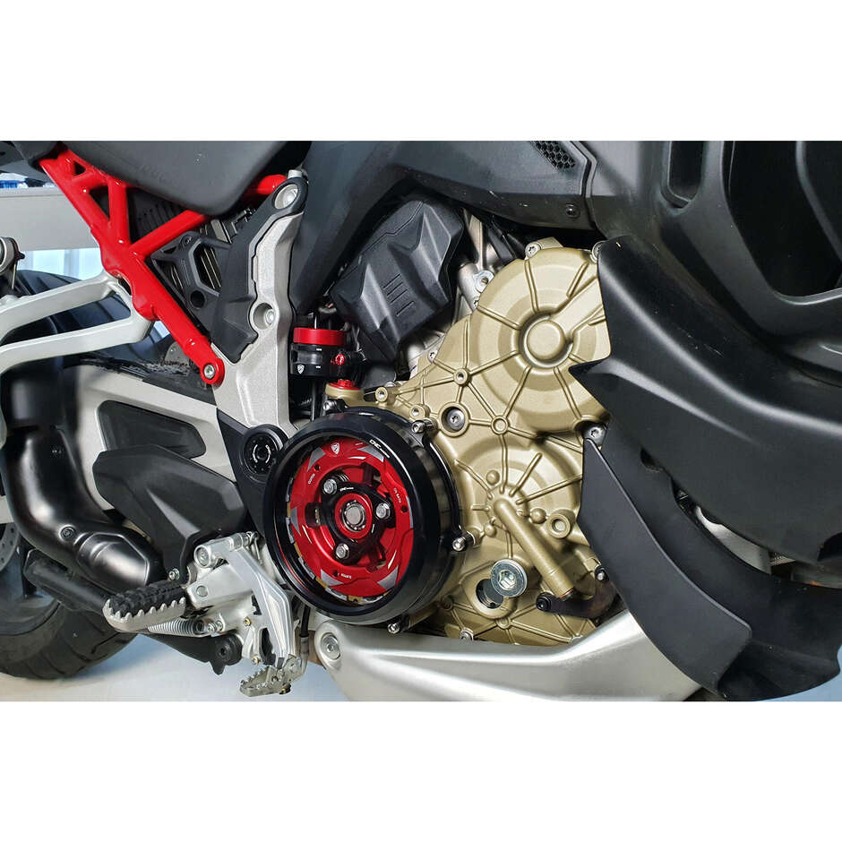 Transparent clutch cover CAB02 - Ducati Multistrada V4 - Diavel V4 conversion kit CNC Racing Natural
