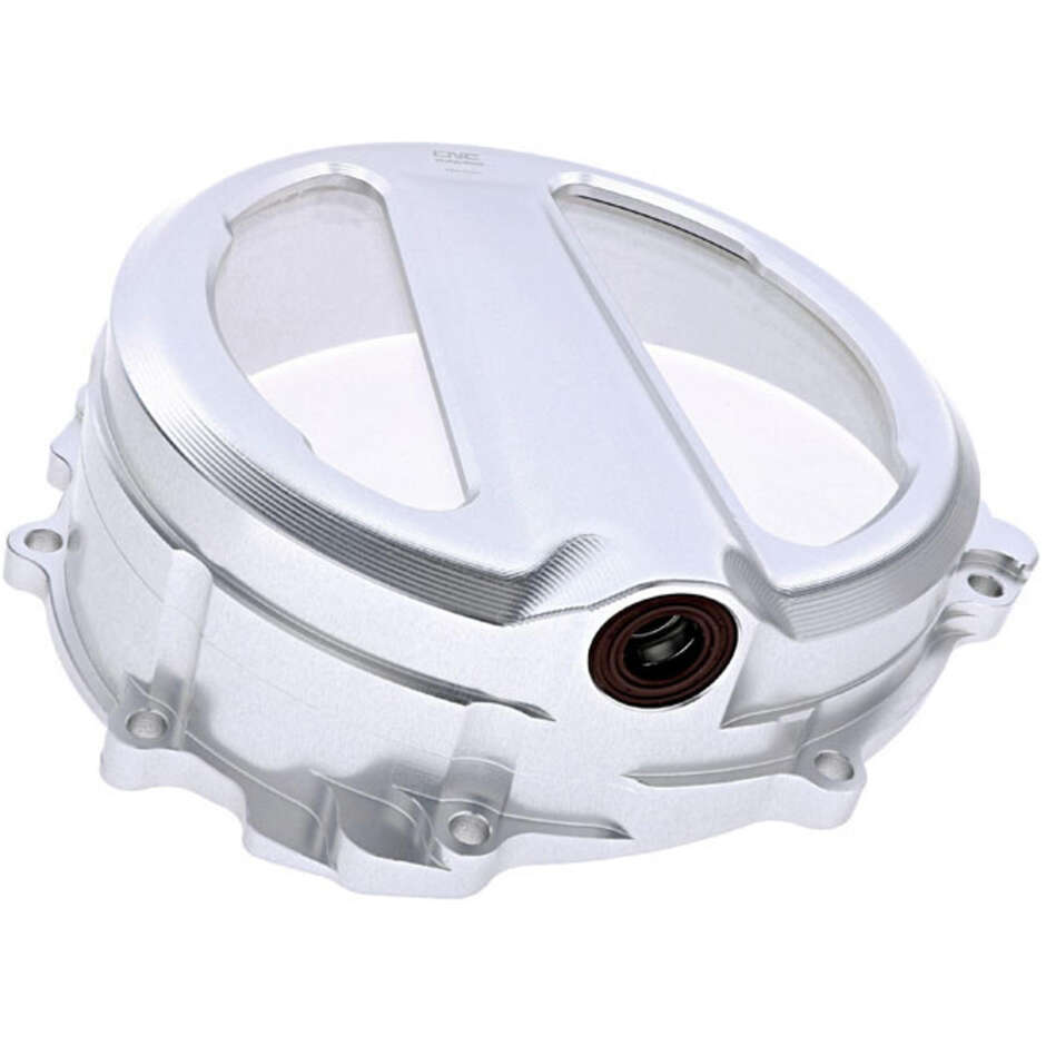 Transparent clutch cover MV Agusta CA301 - wire control CNC Racing Silver