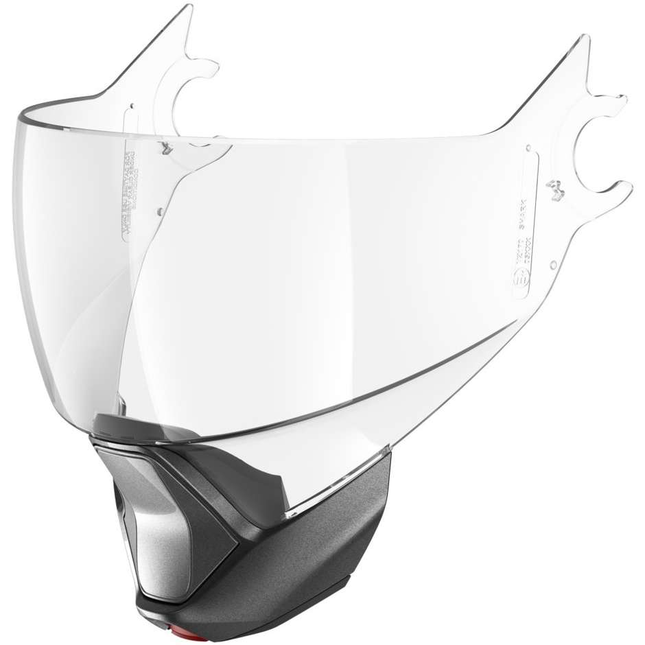 Transparent Shark Visor for EVOJET Helmet Anthracite Chin Guard