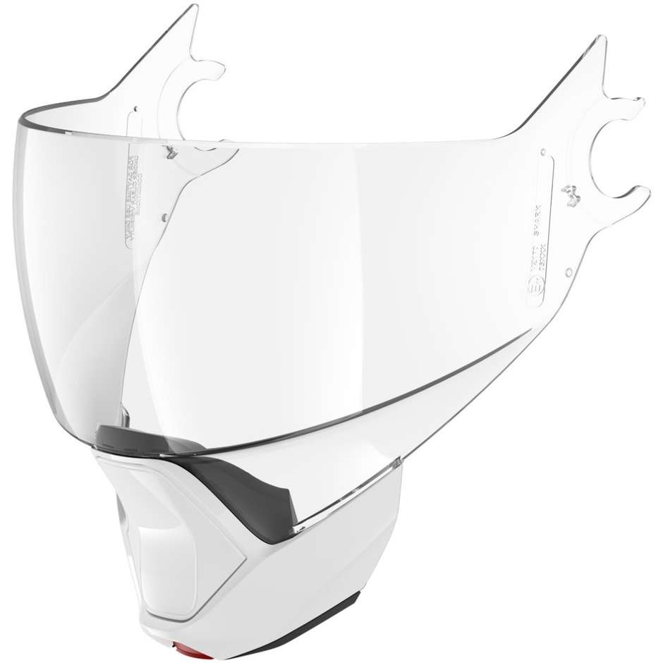 Transparent Shark Visor for EVOJET Helmet White Chin Guard