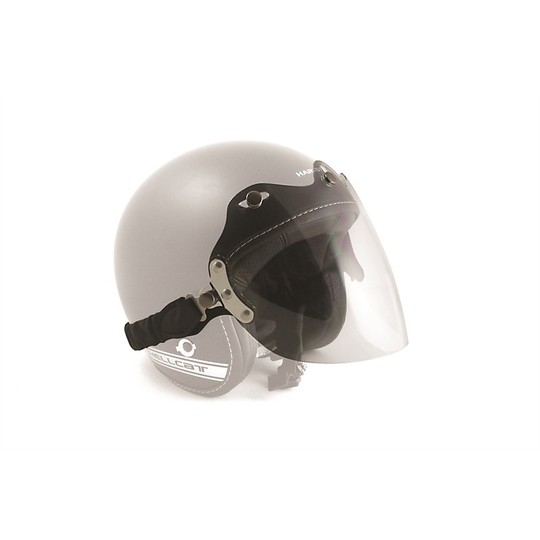 Transparent Universal Visor Chaft With Buttons and Black Belt