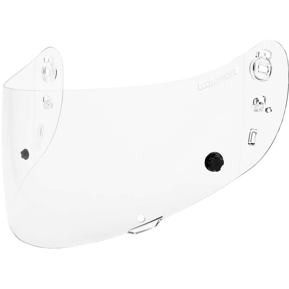 Transparent visor prepared for Tear Off for Icon AIRFRAME PRO helmet; AIRMADA; AIRFORM 22.06