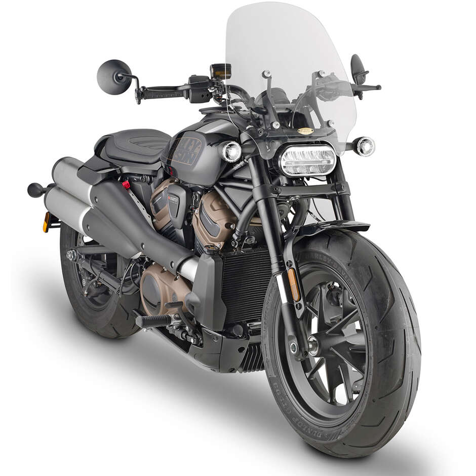 Transparent windshieldGivi 8401A For HARLEY DAVIDSON Sportster S 1250 (21 > 24)