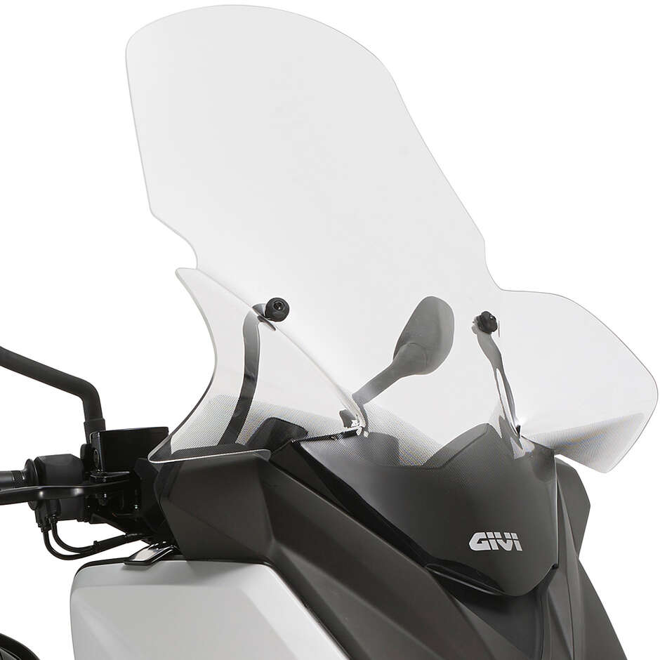 Transparente Windschutzscheibe Givi 2111DT für MBK Evolys 125-250 (14 > 17) / Skyliner 125-250 (14); Yamaha X-MAX 125-250 (14 > 17) / X-MAX 400 (13 > 16)