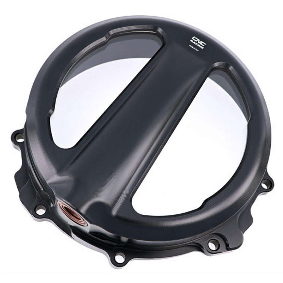 Transparenter Kupplungsdeckel MV Agusta CA301 - Seilzugsteuerung CNC Racing Schwarz