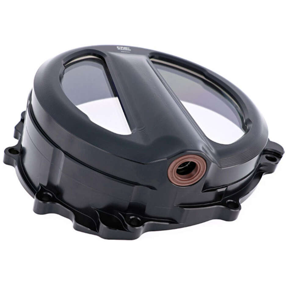 Transparenter Kupplungsdeckel MV Agusta CA301 - Seilzugsteuerung CNC Racing Schwarz