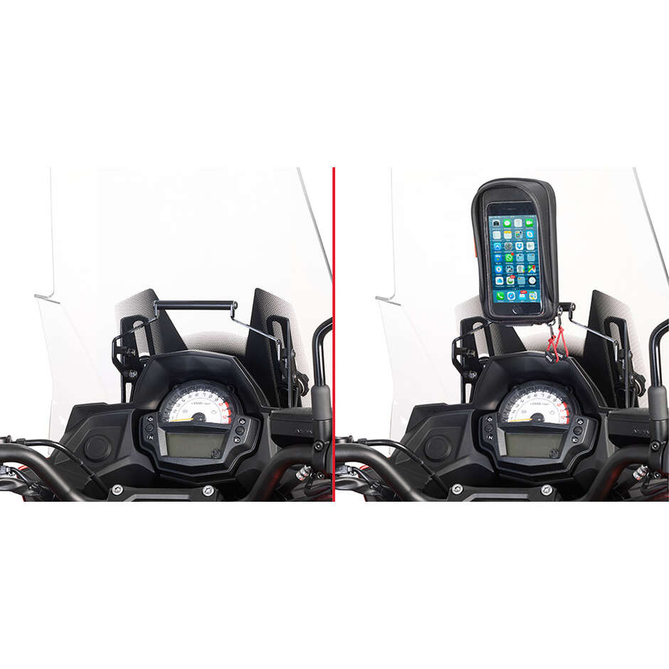 Traversino da montare dietro il cupolino per installare S902A, S920M, S920L, S95KIT e porta GPS-smartphone Givi FB4114 Per KAWASAKI Versys 650 (15 > 21)