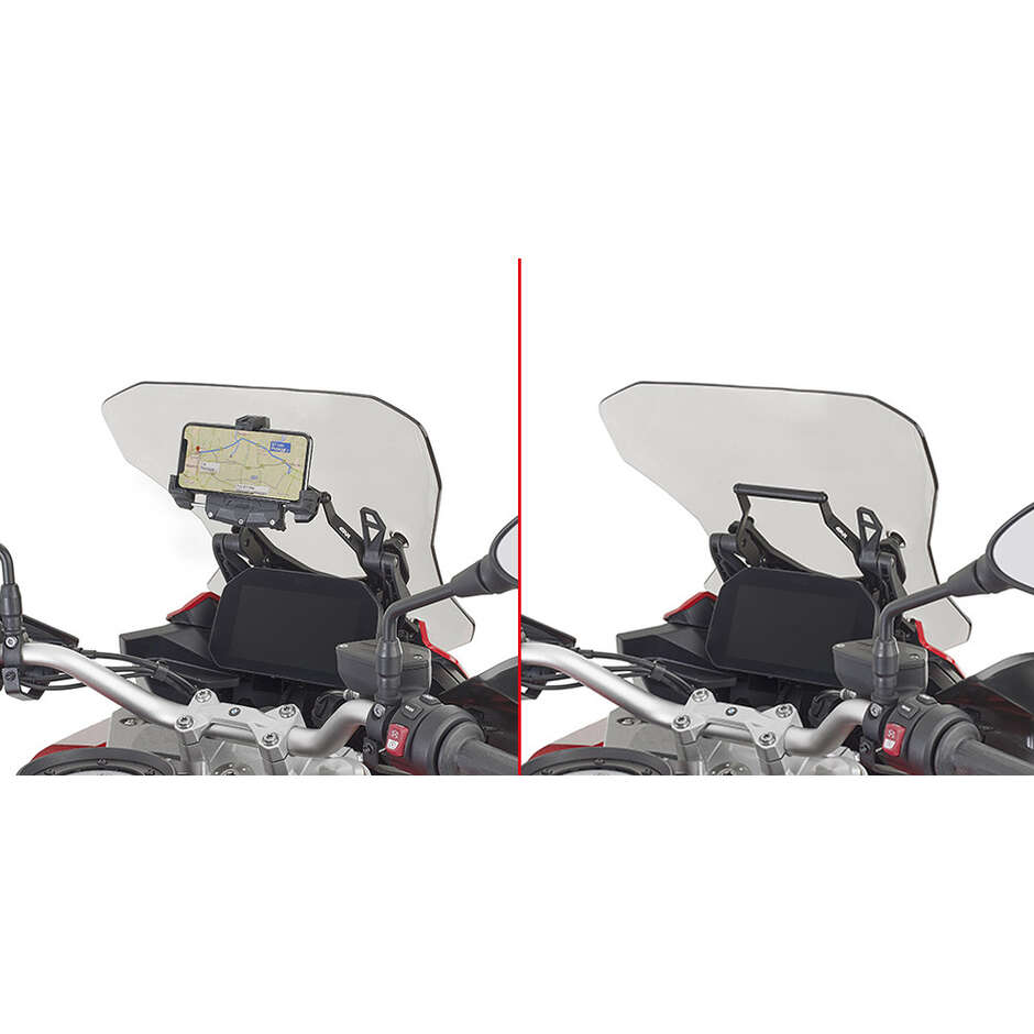 Traversino da montare dietro il cupolino per installare S902A, S920M, S920L, S95KIT e porta GPS-smartphone Givi FB5137 Per BMW F 900 XR (20 > 26)