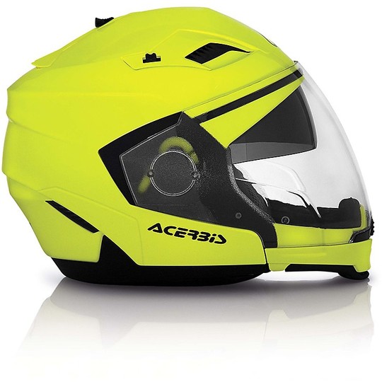 Trennt Acerbis Motorrad-Sturzhelm Stratos Gelb fluoreszierende Hallo-Vision