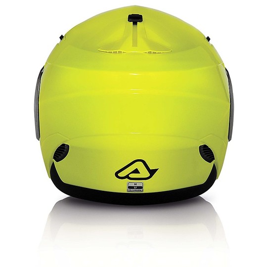 Trennt Acerbis Motorrad-Sturzhelm Stratos Gelb fluoreszierende Hallo-Vision