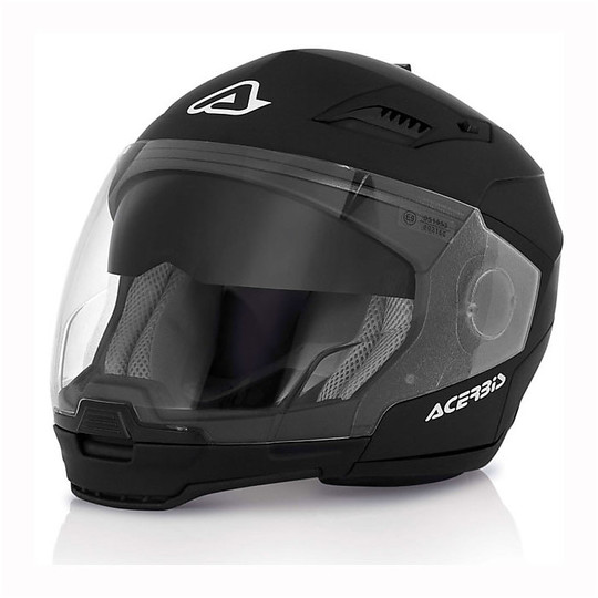 Trennt Acerbis Motorrad-Sturzhelm Stratos schwarz Opaque Doppel Visor