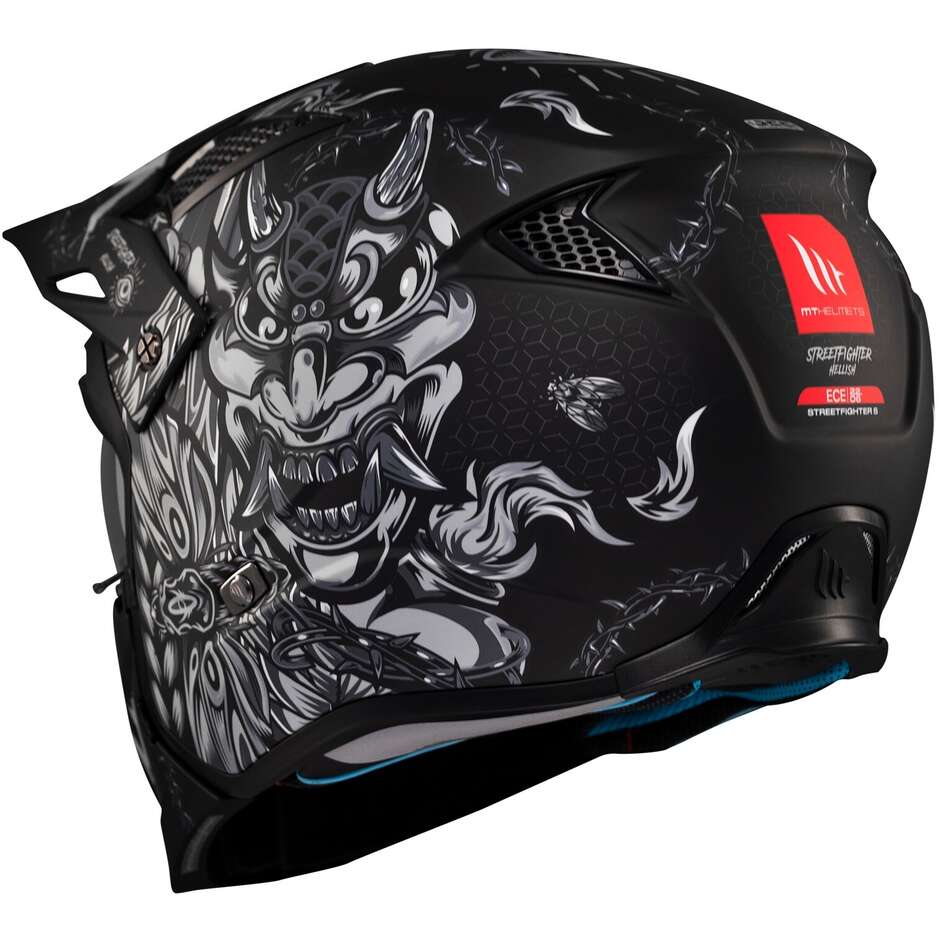 Trial Motorcycle Helmet Mt Helmets STREETFIGHTER SV S HELLISH B2 Matt
