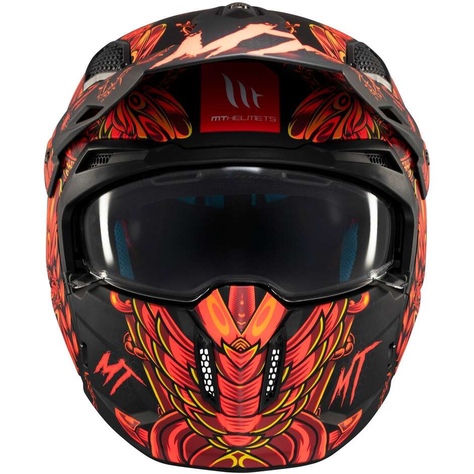 Trial-Motorradhelm Mt Helmets STREETFIGHTER SV S HELLISH B5 Matt