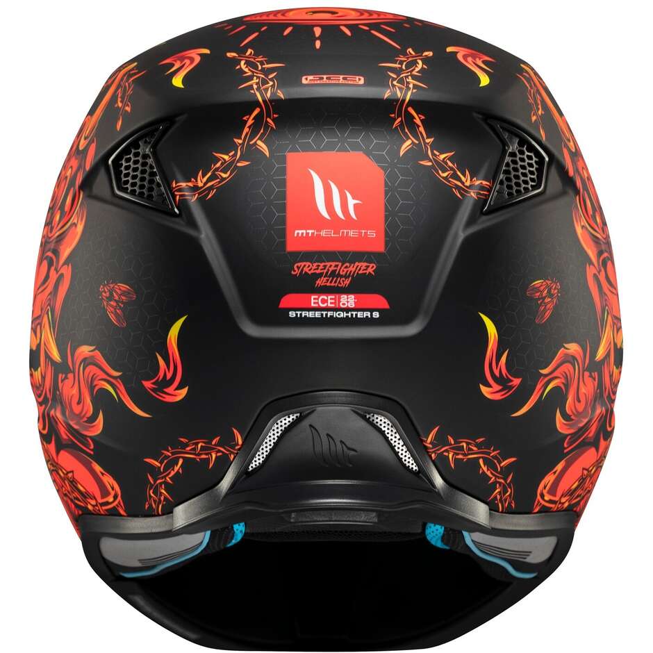 Trial-Motorradhelm Mt Helmets STREETFIGHTER SV S HELLISH B5 Matt