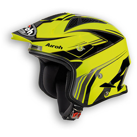 Trial off road motorcycle helmet Airoh TRR Dapper Yellow