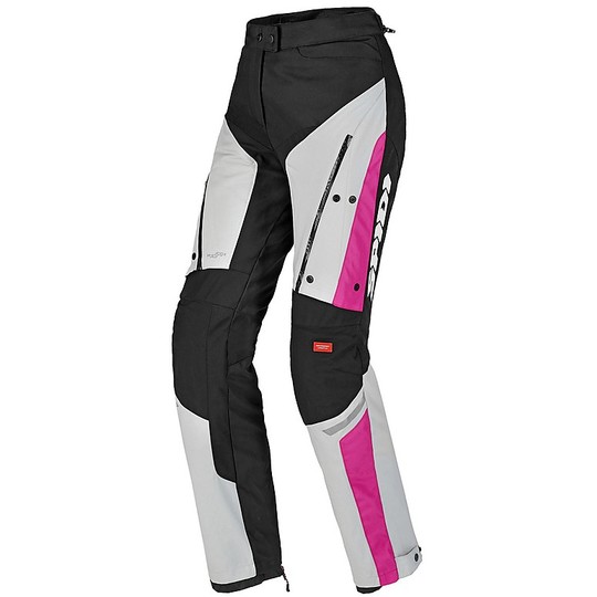 Trousers for women Technical motorcycles Touring Spidi 4SEASON Pants LADY Black Gray Pink