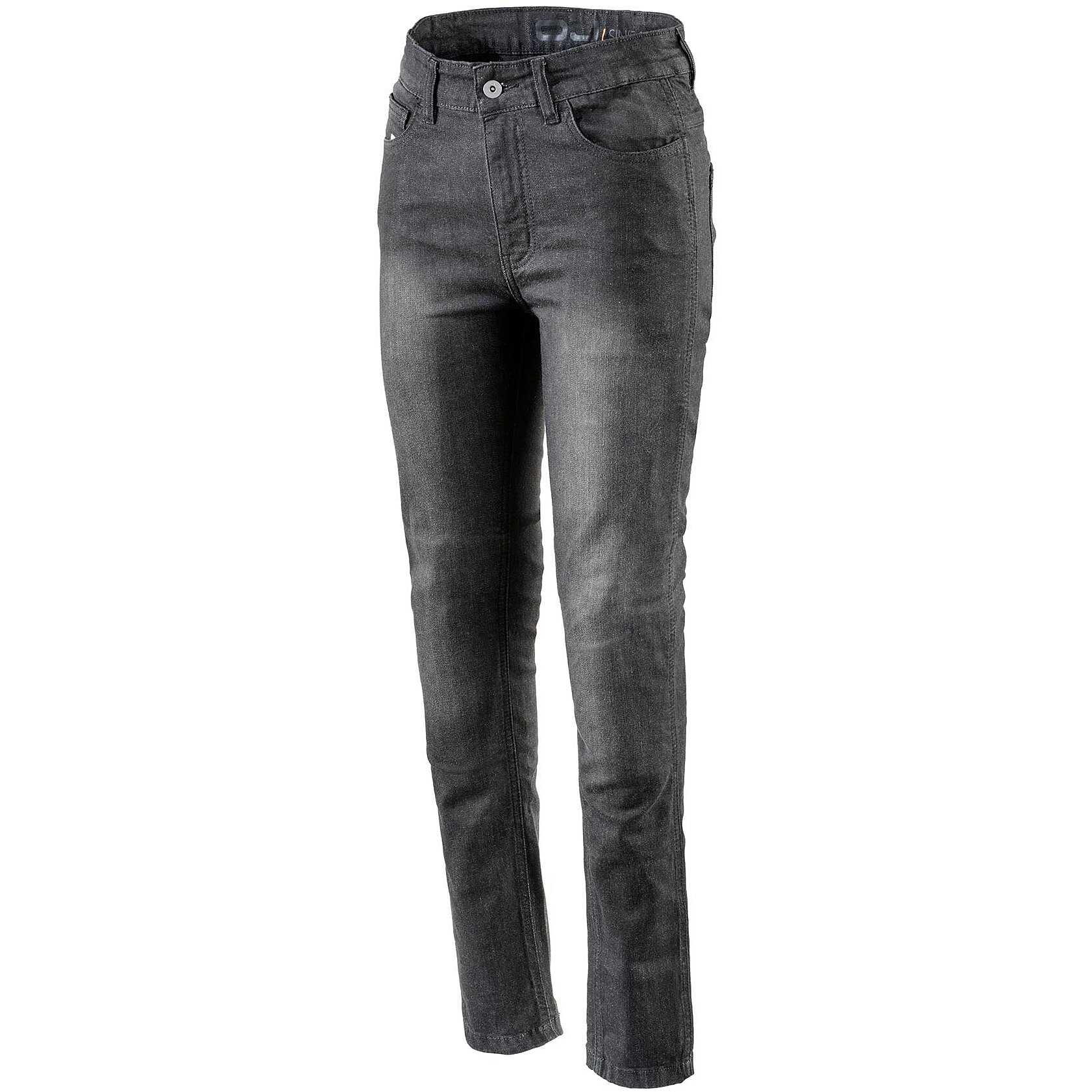 Pantalon Jeans Femme Moto Technique Oj Atmosphères J271 DARKEN